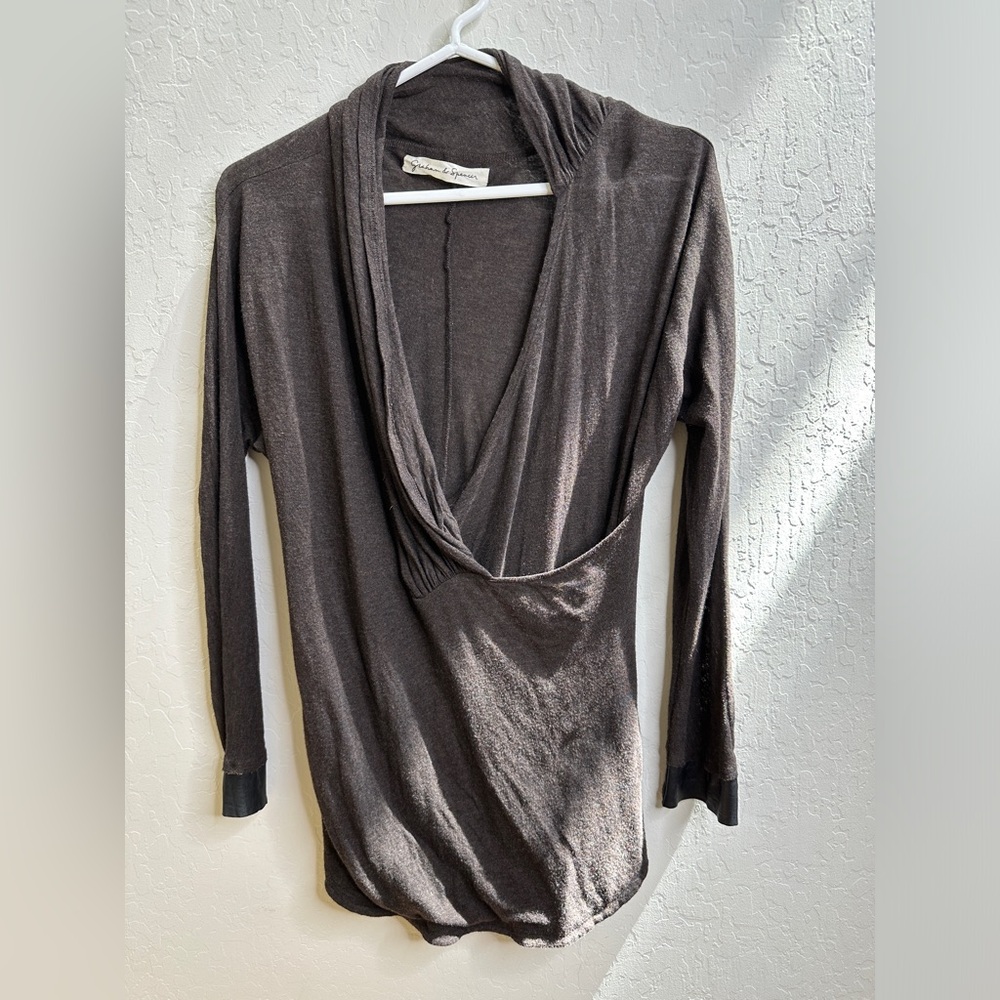 Graham & Spencer Draped Going Out Top